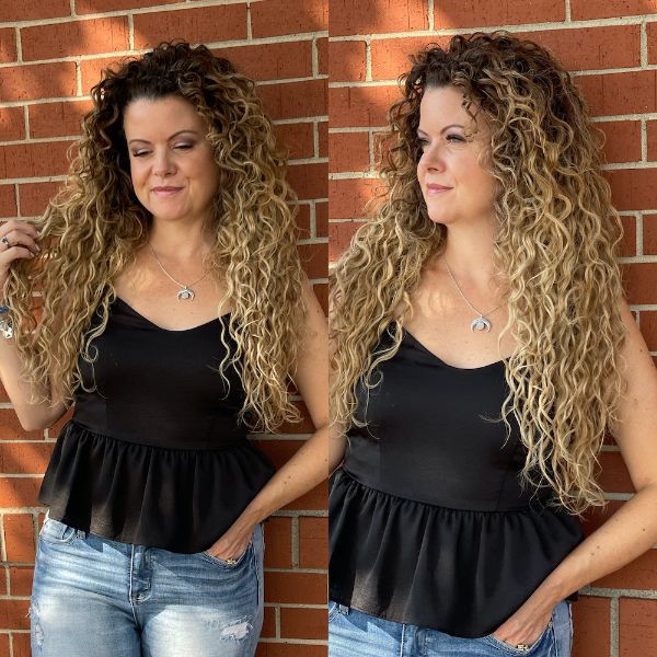 Curly Extensions Placement